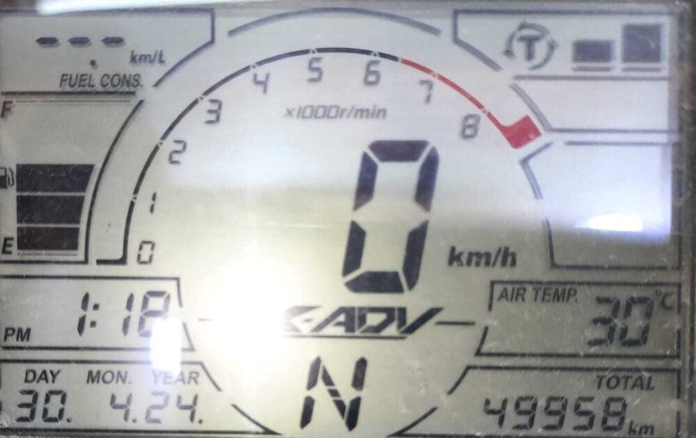 לוח שעונים הונדה xadv 750